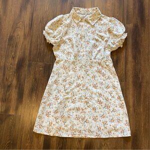 White floral dress